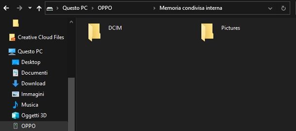 Trasferimento PTP Windows