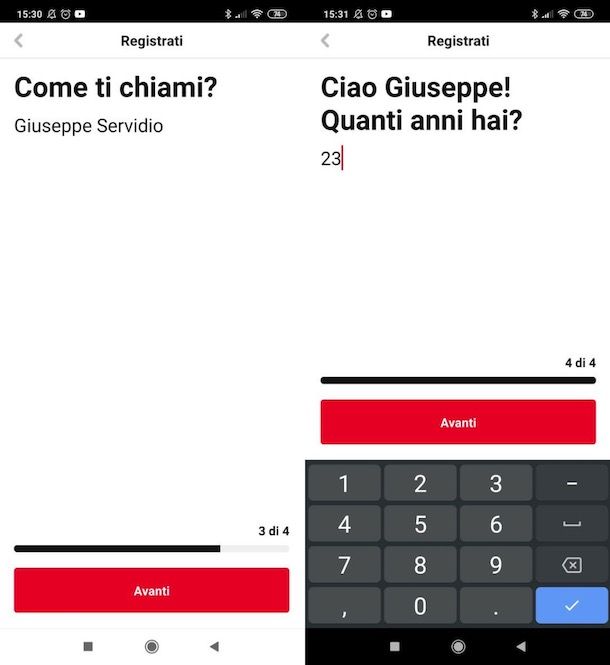 Registrarsi su Pinterest da mobile