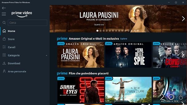 Amazon Prime Video Windows