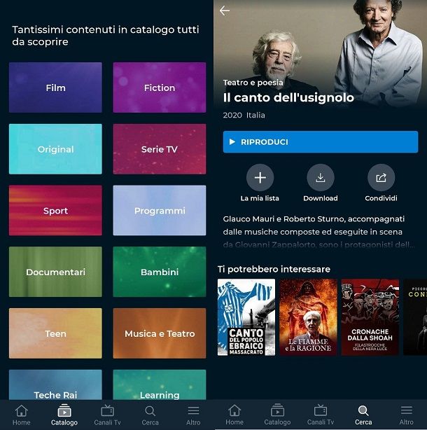 App per scaricare film gratis RaiPlay Android