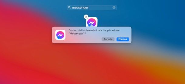 Disinstallare Messenger Mac