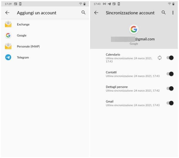 Come impostare Gmail su Android