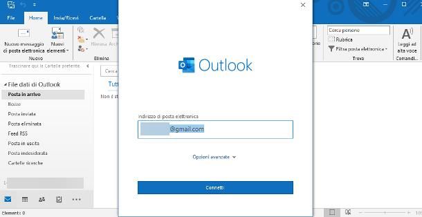 Come impostare Gmail su Outlook