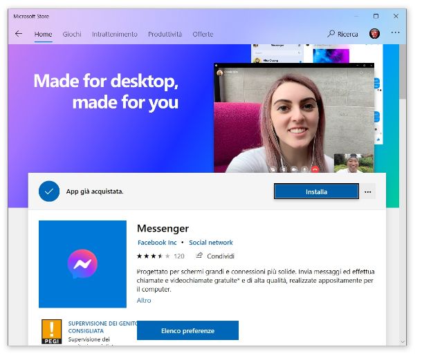 Messenger Microsoft Store