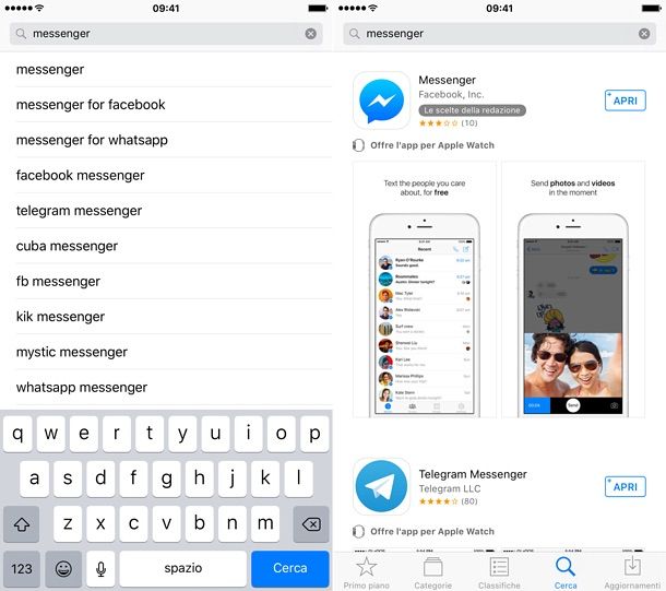 Come scaricare Messenger su iPhone