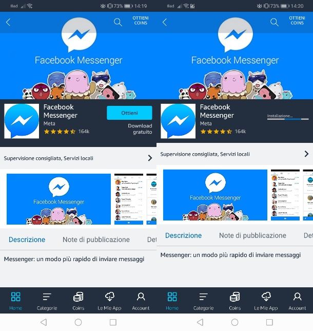 Come scaricare Messenger gratis su Android