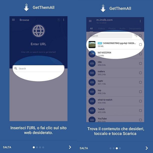 Altre app per scaricare film gratis velocemente Android GetThemAll