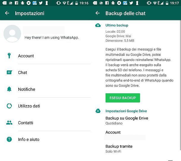 Come ripristinare backup WhatsApp