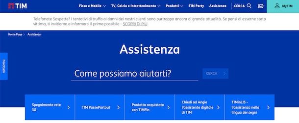 Assistenza TIM