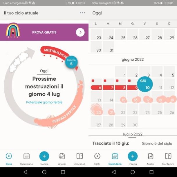 Clue Calendario Mestruale (Android/iOS)