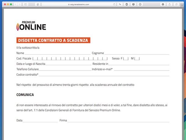 disdetta mediaset premium pdf disdetta mediaset premium pdf