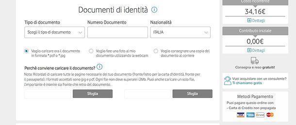 Come passare a Vodafone da Tre