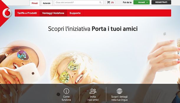 Come passare a Vodafone da Tre