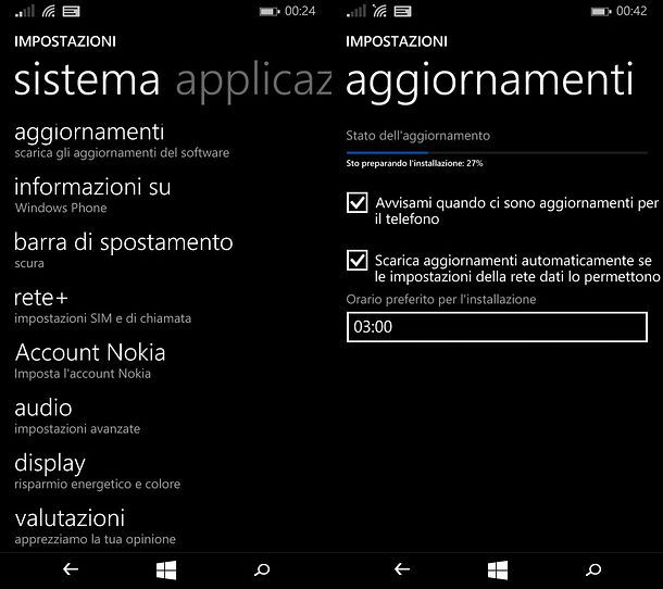 Come aggiornare Lumia