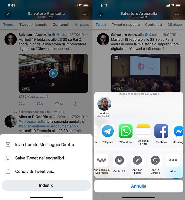 Come scaricare video da Twitter Salvatore Aranzulla