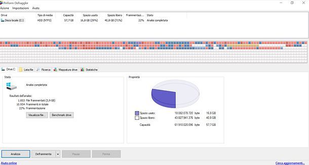 Come deframmentare Windows 10