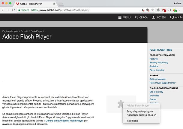 Come testare Flash Player
