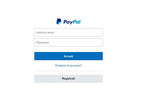 Come accedere a PayPal