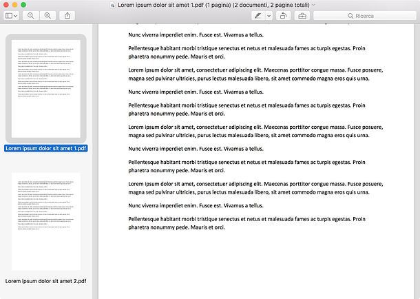 Come unificare due PDF