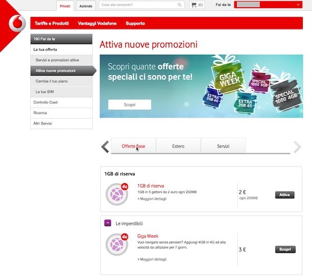 Come attivo Vodafone Exclusive