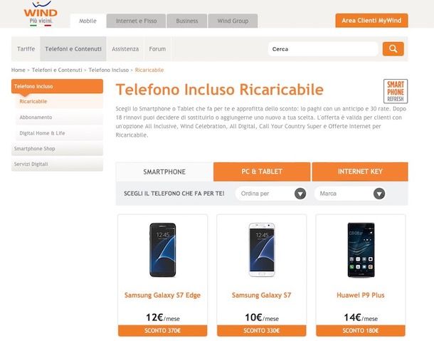 Offerte Wind mobile
