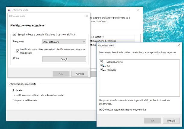 Come deframmentare Windows 10