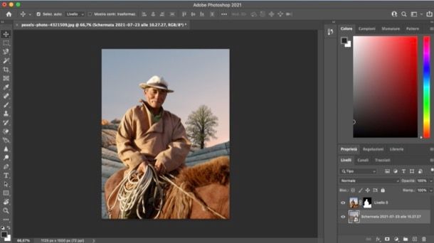 Cambiare sfondo a un soggetto su Photoshop