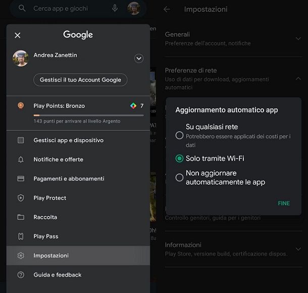 Aggiornamento automatico app Android