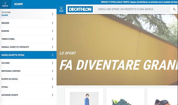 Siti per comprare scarpe Decathlon