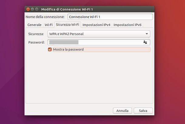 Ubuntu password Wi-Fi