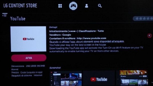 Come installare YouTube su TV