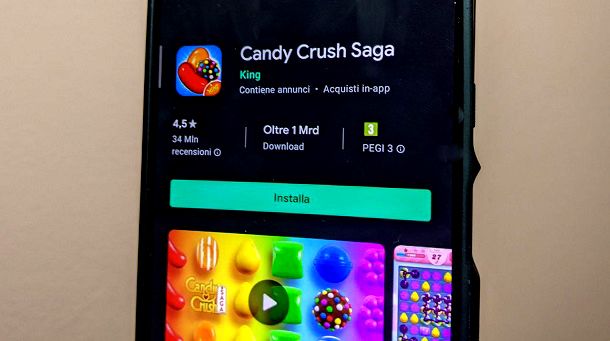 Come aggiornare Candy Crush Saga su Android Play Store