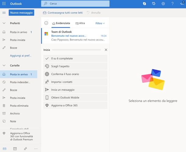 Come accedere posta elettronica: Outlook