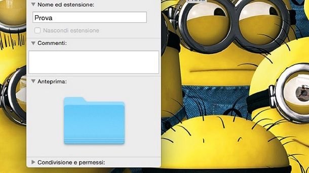 Anteprima cartella macOS