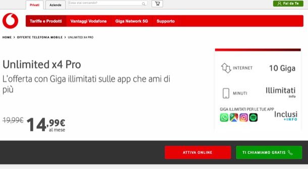 Vodafone Unlimited 