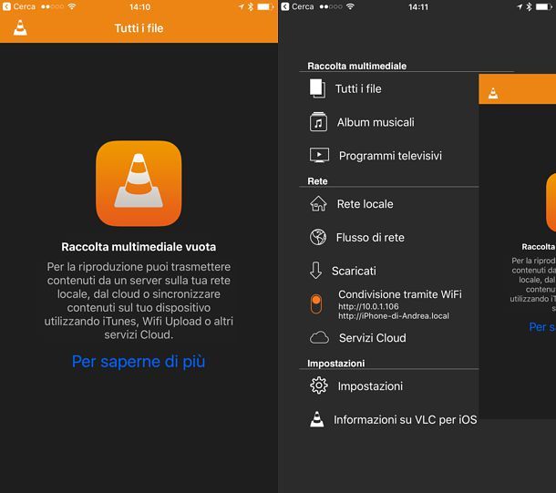 vlc per cellulare