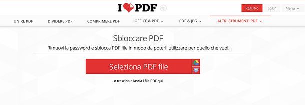 Come rimuovere password PDF