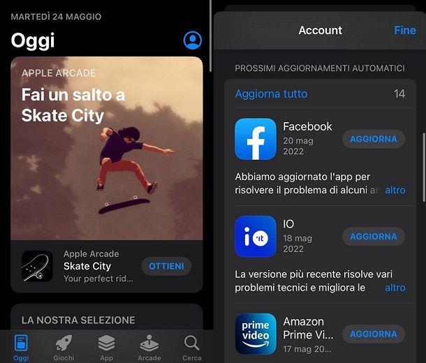 Come aggiornare applicazioni iPhone