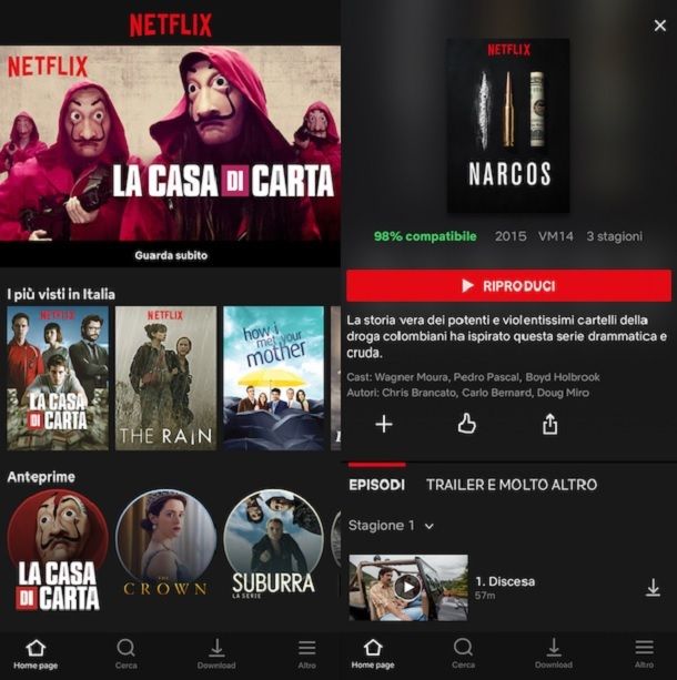 Migliori app per contenuti multimediali Netflix