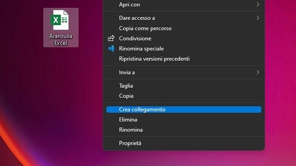 Come creare un collegamento su Windows 11