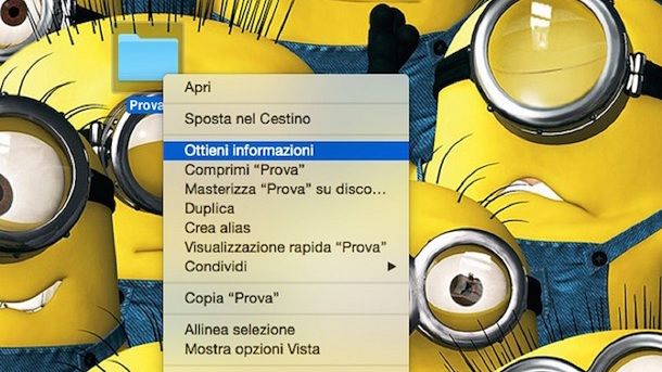 Informazioni cartella macOS