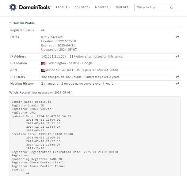 Come verificare dominio: informazioni sull'identità