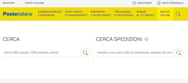 Come cercare raccomandata Poste