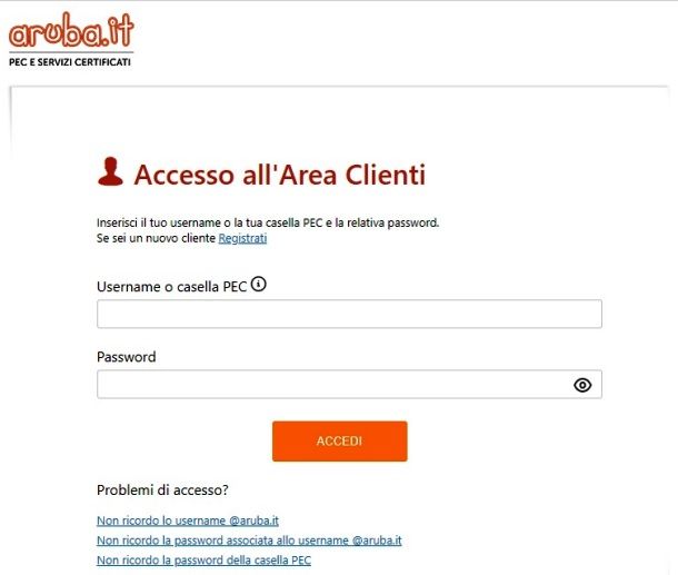 Come accedere alla Posta Elettronica Certificata