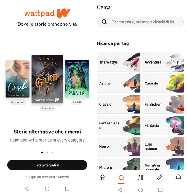 App per scrivere wattPad