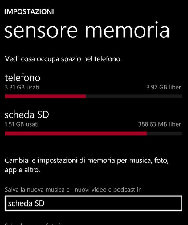 Come spostare foto su SD