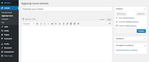 Post su WordPress