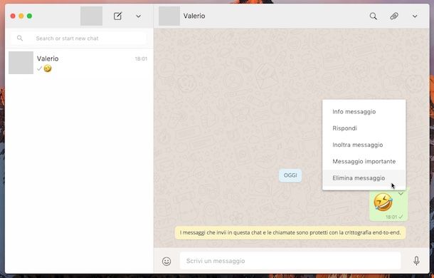 Come cancellare messaggio WhatsApp | Salvatore Aranzulla