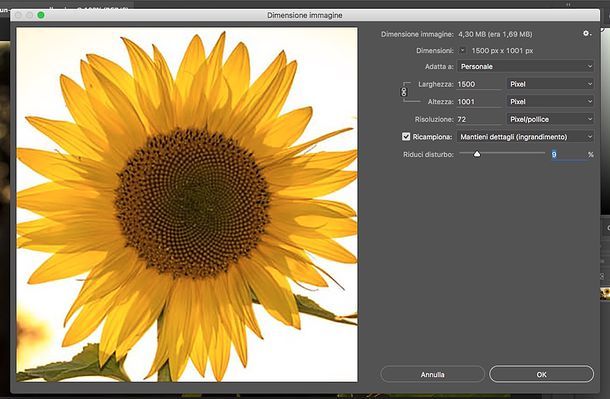 Come ridimensionare un’immagine con Photoshop