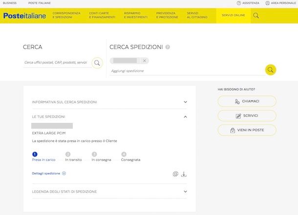 Come tracciare Poste Italiane